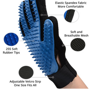 Pet Grooming Glove Gentle  Brush Glove