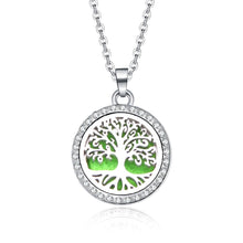 Load image into Gallery viewer, Aroma Locket Necklace Magnetic Stainless Steel Aromatherapy Essential Oil Diffuser