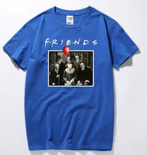 Load image into Gallery viewer, Cotton T-shirt Horror Friends Pennywise Michael Myers Jason ..