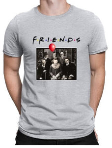 Cotton T-shirt Horror Friends Pennywise Michael Myers Jason ..