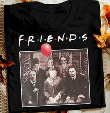 Load image into Gallery viewer, Cotton T-shirt Horror Friends Pennywise Michael Myers Jason ..