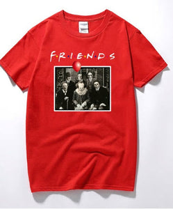 Cotton T-shirt Horror Friends Pennywise Michael Myers Jason ..