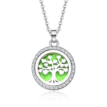 Load image into Gallery viewer, Aroma Locket Necklace Magnetic Stainless Steel Aromatherapy Essential Oil Diffuser