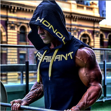 Load image into Gallery viewer, Men Hoodie Sweatshirts Fitness Clothes Bodybuilding Tank Top Sleeveless.