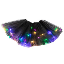 Load image into Gallery viewer, Kids Girls LED Light Up Cute Tutu Skirt Baby Girl Solid Lighten Pettiskirt Ballet Toddler Girls Lace Princess Fancy Costumes