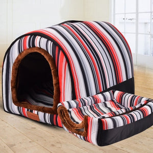 Warm PET House Comfortable Print Stars Kennel Foldable Sleeping Mat