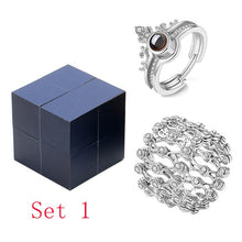 Load image into Gallery viewer, 100 Language I Love You Rings with Jewelry Box