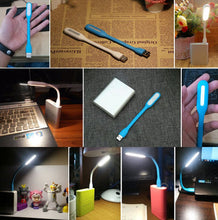 Load image into Gallery viewer, 2 PCS Mini USB LED Light for Power Bank Adjustable Portable Reading Lamp