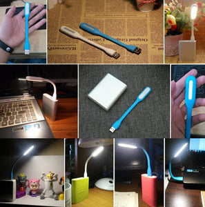 2 PCS Mini USB LED Light for Power Bank Adjustable Portable Reading Lamp