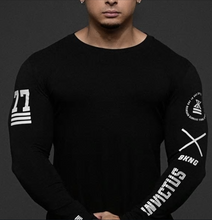 Load image into Gallery viewer, Men Long Sleeves Elasticity Muscle T Shirts Gym Clothing