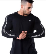 Load image into Gallery viewer, Men Long Sleeves Elasticity Muscle T Shirts Gym Clothing