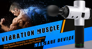 Massage Gun Cordless Rechargeable Muscle Stimulator with LCD Touch Screen