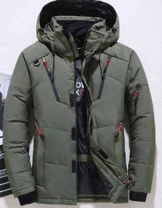 MEN Winter Jacket  Casual Down Warm Hooded Coats Parkas