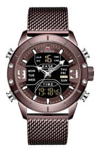 Load image into Gallery viewer, Men Watch Luxury Military Sport Quartz  Stainless Steel LED