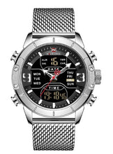 Load image into Gallery viewer, Men Watch Luxury Military Sport Quartz  Stainless Steel LED