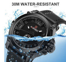 Load image into Gallery viewer, Men Sports Military Quartz Watch Analog Leather Strap Wristwatch