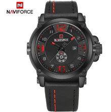 Load image into Gallery viewer, Men Sports Military Quartz Watch Analog Leather Strap Wristwatch