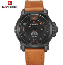 Load image into Gallery viewer, Men Sports Military Quartz Watch Analog Leather Strap Wristwatch