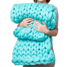 Load image into Gallery viewer, Handmade Chunky Knit Blanket