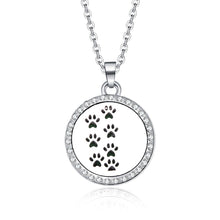 Load image into Gallery viewer, Aroma Locket Necklace Magnetic Stainless Steel Aromatherapy Essential Oil Diffuser