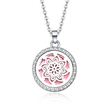 Load image into Gallery viewer, Aroma Locket Necklace Magnetic Stainless Steel Aromatherapy Essential Oil Diffuser