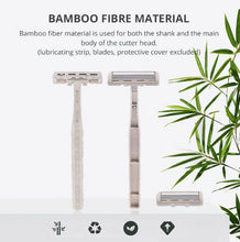 Load image into Gallery viewer, Biodegradable Bamboo Fiber Disposable Razor Body Hair Removal With 3 Blades