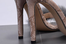 Load image into Gallery viewer, Women High Heels Sexy Snakeskin Pattern