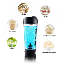 Load image into Gallery viewer, Bottled joy whey protein shaker bottle Rechargeable sports joyshaker water bottle electric shaker gym protein 450ml/16OZ