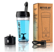 Load image into Gallery viewer, Bottled joy whey protein shaker bottle Rechargeable sports joyshaker water bottle electric shaker gym protein 450ml/16OZ