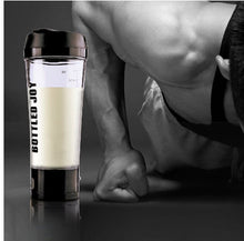 Load image into Gallery viewer, Bottled joy whey protein shaker bottle Rechargeable sports joyshaker water bottle electric shaker gym protein 450ml/16OZ