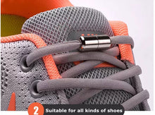 Load image into Gallery viewer, No Tie Shoelaces Round Elastic For Kids and Adult Sneakers