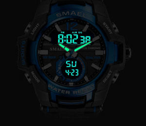 MEN Sport Watch Waterproof 50M Wristwatch Digital Military Army Clock