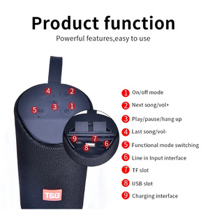 Bluetooth Portable Outdoor Loudspeaker Wireless Mini Column