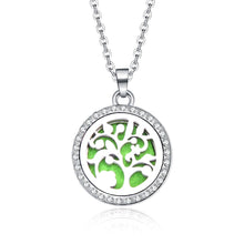 Load image into Gallery viewer, Aroma Locket Necklace Magnetic Stainless Steel Aromatherapy Essential Oil Diffuser