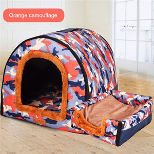 Warm PET House Comfortable Print Stars Kennel Foldable Sleeping Mat