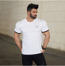 Load image into Gallery viewer, Men Short Sleeve T Shirt Fitness Bodybuilding Crossfitsmale Brand