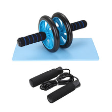 Load image into Gallery viewer, Muscle Exercise Equipment Abdominal Press Wheel Roller Home Fitness Equipment Gym Roller Trainer with Push UP Bar Jump Rope