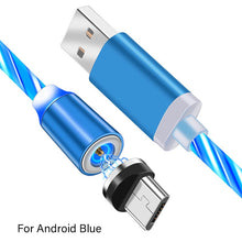 Load image into Gallery viewer, LED Glow Flowing Magnetic Charger Cable