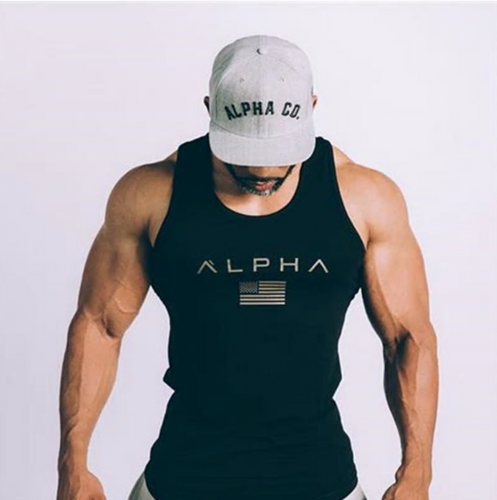 Men Gym Fitness Bodybuilding Hood Tank Top Fashion