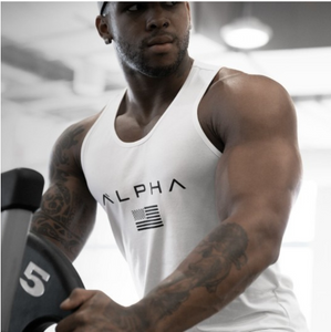 Men Gym Fitness Bodybuilding Hood Tank Top Fashion