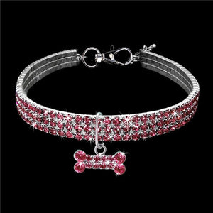 Exquisite Bling Bling Crystal Dog Collar