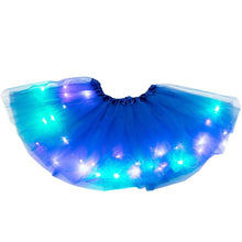 Load image into Gallery viewer, Kids Girls LED Light Up Cute Tutu Skirt Baby Girl Solid Lighten Pettiskirt Ballet Toddler Girls Lace Princess Fancy Costumes