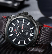 Load image into Gallery viewer, Military Watches Men Fashion Casual Canvas Leather Sport Quartz Wristwatches