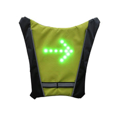 Load image into Gallery viewer, LED Wireless cycling vest 20L MTB bike bag Safety LED Turn Signal Light Vest Bicycle Reflective Warning Vests with remo