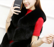 Load image into Gallery viewer, Women Faux Fur Winter Coat Waist Jacket