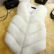 Load image into Gallery viewer, Women Faux Fur Winter Coat Waist Jacket