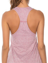 Load image into Gallery viewer, Women Racerback Yoga Tank Tops Sleeveless Fitness Yoga Quick Dry