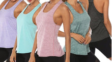 Load image into Gallery viewer, Women Racerback Yoga Tank Tops Sleeveless Fitness Yoga Quick Dry