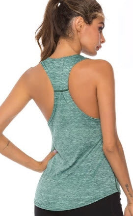 Women Racerback Yoga Tank Tops Sleeveless Fitness Yoga Quick Dry