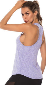 Women Racerback Yoga Tank Tops Sleeveless Fitness Yoga Quick Dry